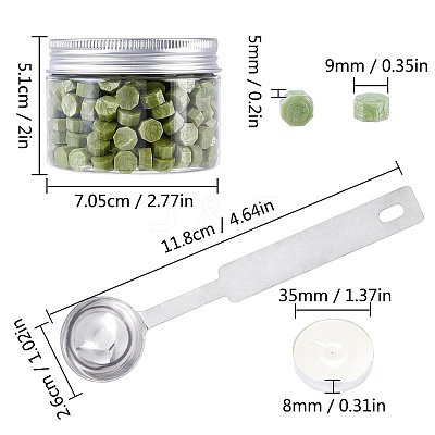 Sealing Wax Particles Kits for Retro Seal Stamp DIY-CP0003-50P-1