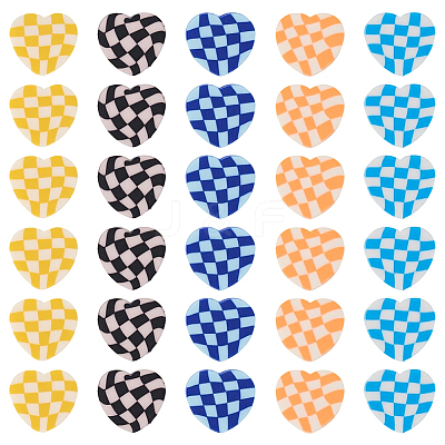 300Pcs 5 Colors Handmade Polymer Clay Beads CLAY-SC0002-58-1