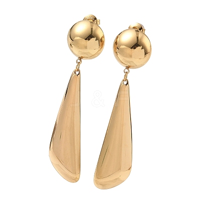 304 Stainless Steel Dangle Stud Earrings for Women EJEW-F412-01G-01-1
