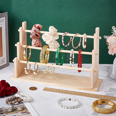 3-Tier Wood Scrunchie Riser Holders ODIS-WH0030-265-1