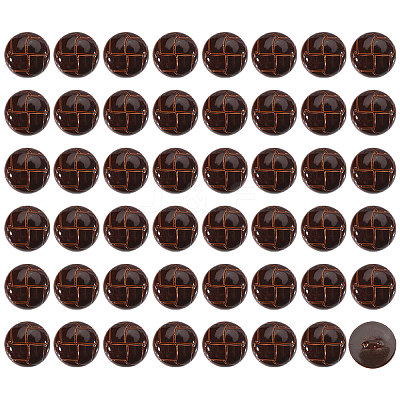 1-Hole Plastic Buttons BUTT-CA0001-34A-1