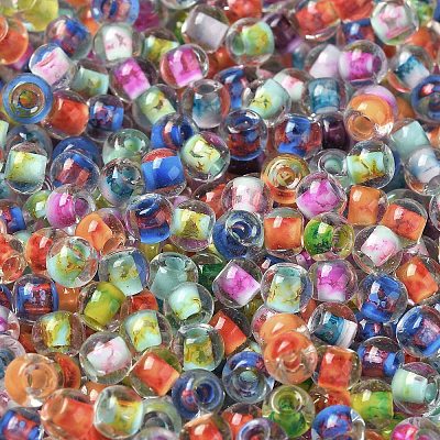 Transparent Glass Round Seed Beads SEED-B001-05A-17-1