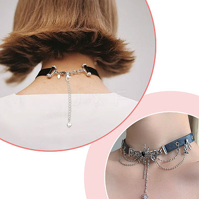 12Pcs 2 Styles Brass Chain Extender KK-CA0003-75-1