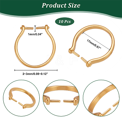 10Pcs Adjustable Brass Finger Rings Components KK-AR0002-62-1