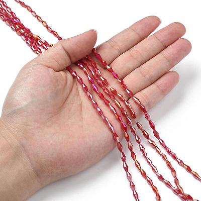 Opaque Glass Beads Strands GLAA-P001-04A-06-1