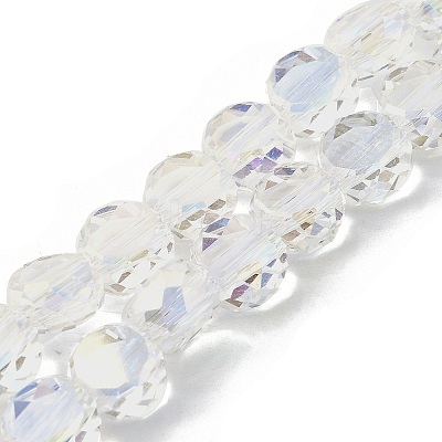 Electroplate Glass Beads Strands EGLA-L045-G-AB01-1