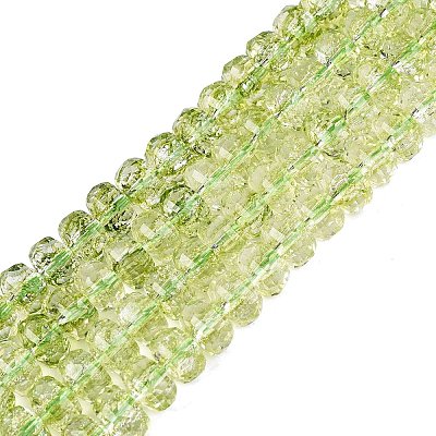 Crackle Transparent Glass Beads Strands GLAA-N068-03A-06-1
