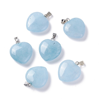 Natural White Jade Pendants G-G956-B21-FF-1
