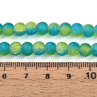Crackle Glass Beads X1-GLAA-N009-6mm-10-1