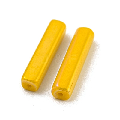 Electroplate Glass Beads GLAA-D024-01B-1