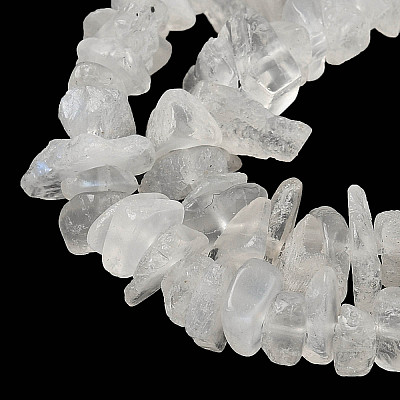 Natural Rainbow Moonstone Chip Beads Strands X-G-C195-01-1