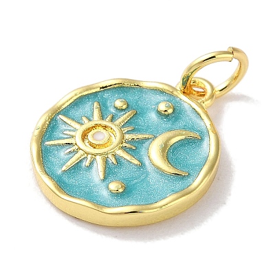 Rack Plated Brass Enamel Pendants X-KK-Z039-02A-1