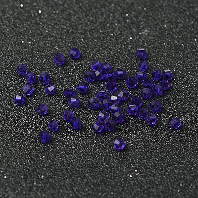Faceted Bicone Imitation Crystallized Crystal Glass Beads X-G22QS072-1