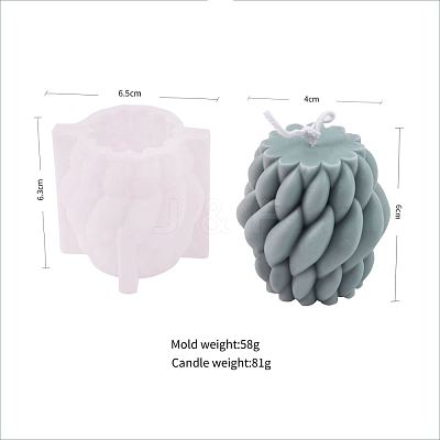 DIY Wool Knot Shape Candle Silicone Molds CAND-PW0008-14B-1
