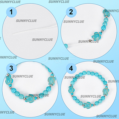 DIY Ocean Theme Bracelet Making Kit DIY-SC0024-66-1