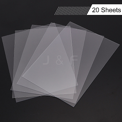 Transparent Plastic Board with Protective Paper for Photo Frame Replacement DIY-OC0003-74C-1