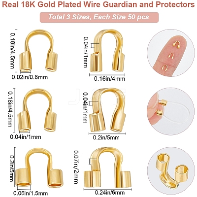 150Pcs 3 Style Wire Guardian and Protectors KK-BBC0013-10-1