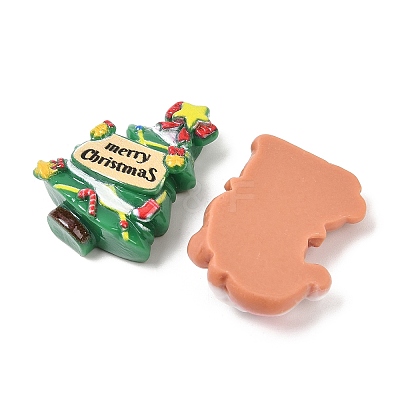 Christmas Opaque Resin Cabochons CRES-Z015-01A-1