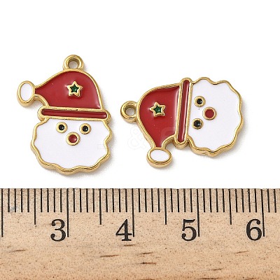 304 Stainless Steel Enamel Pendants STAS-L300-012G-13-1