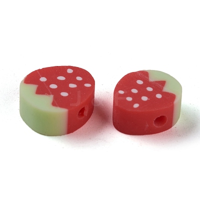 Handmade Polymer Clay Beads X-CLAY-R069-01M-1