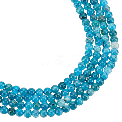 2 Strands Round Natural Apatite Beads Strands G-NB0004-51-1