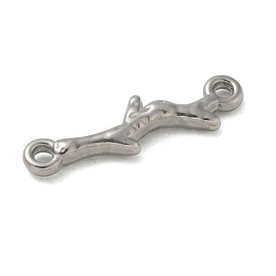 Anti-Tarnish 304 Stainless Steel Branch Connector Charms STAS-Q334-62P-1