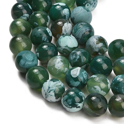 Natural Fire Crackle Agate(Dyed & Heated) Beads Strands G-K425-A08-12mm-1