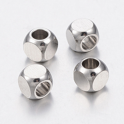 Tarnish Resistant 304 Stainless Steel Beads STAS-H426-02-4MM-1
