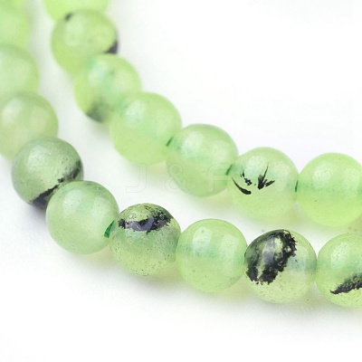 Natural Prehnite Beads Strands X-G-I250-01A-1
