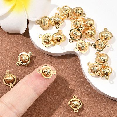 SHEGRACE Brass Round Links XGR0127G-123G-1