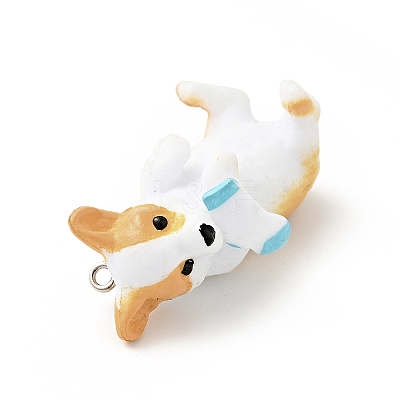 PVC Plastic Cartoon Pendants X-PVC-G004-01G-1