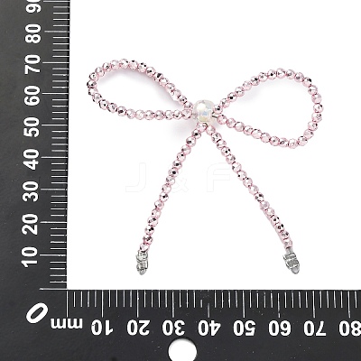 Alloy & Glass Bowknot Chandelier Component Links PALLOY-D360-01F-1