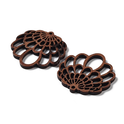 Walnut Wood Laser Cut Pendants WOOD-Q051-04G-1