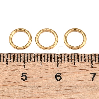 Ion Plating(IP) 304 Stainless Steel Closed Jump Rings STAS-G393-06G-07-1