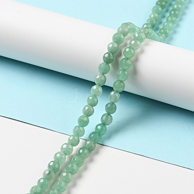 Natural Green Aventurine Beads Strands G-E571-40-1