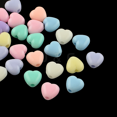 Opaque Acrylic Beads SACR-S743-15-1