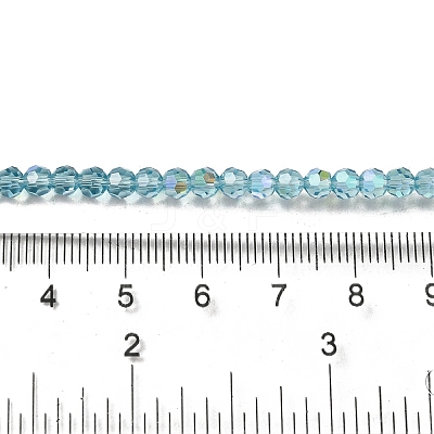Electroplate Transparent Glass Beads Strands EGLA-A035-T4mm-L08-1