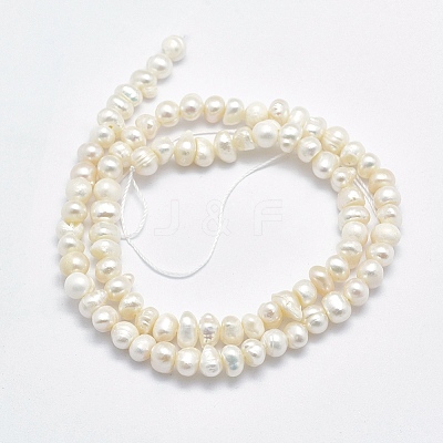 Natural Cultured Freshwater Pearl Beads Strands X-PEAR-F007-50-1
