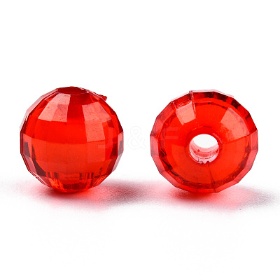 Transparent AS Plastic Beads MACR-T044-01-1