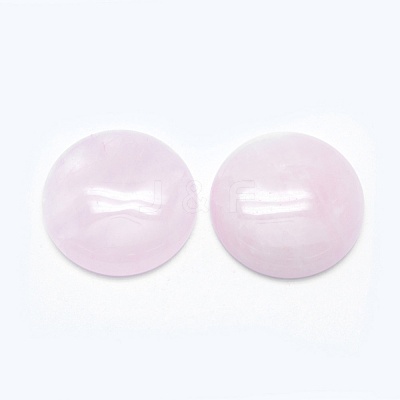 Natural Rose Quartz Cabochons G-E492-F-02-1