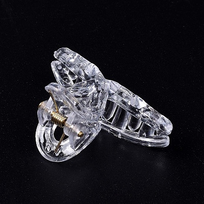 Transparent Plastic Large Claw Hair Clips PHAR-F016-05-1