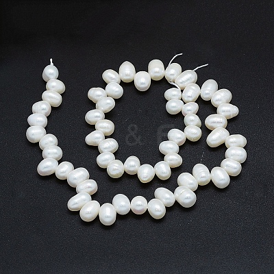 Natural Cultured Freshwater Pearl Beads Strands PEAR-G004-03A-01-1