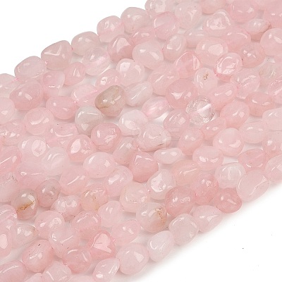 Natural Madagascar Rose Quartz Beads Strands X-G-Q060-E21-02-1