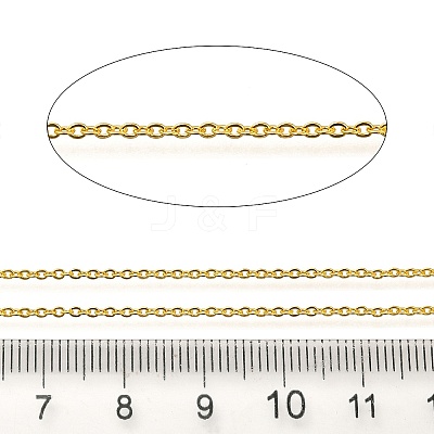 Rack Plating Brass Cable Chains CHC-M001-02G-02-1