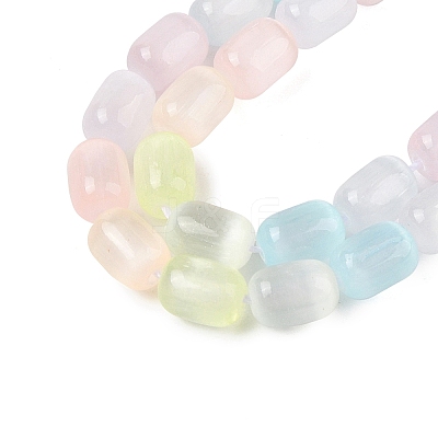 Macaron Color Natural Selenite Beads Strands G-F750-D01-1