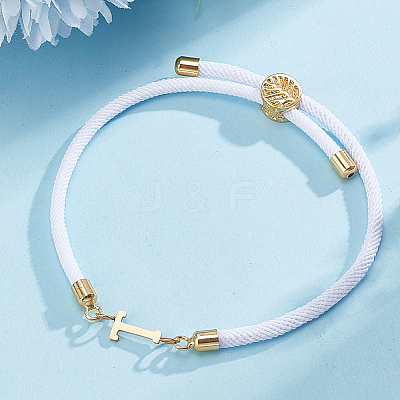 1pc Adjustable Nylon Cord Slider Bracelets for Women BJEW-LP0001-33T-G-1