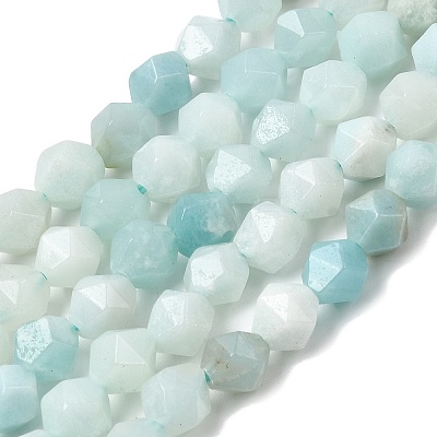Natural Flower Amazonite Beads Strands G-Z119-A09-01-1
