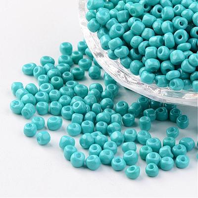6/0 Baking Paint Glass Seed Beads X-SEED-S003-K10-1