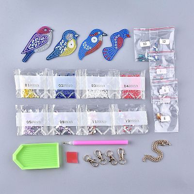 DIY Diamond Painting Keychain Kits DIY-F054-23-1