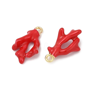 Alloy Enamel Pendants FIND-M081-01G-1